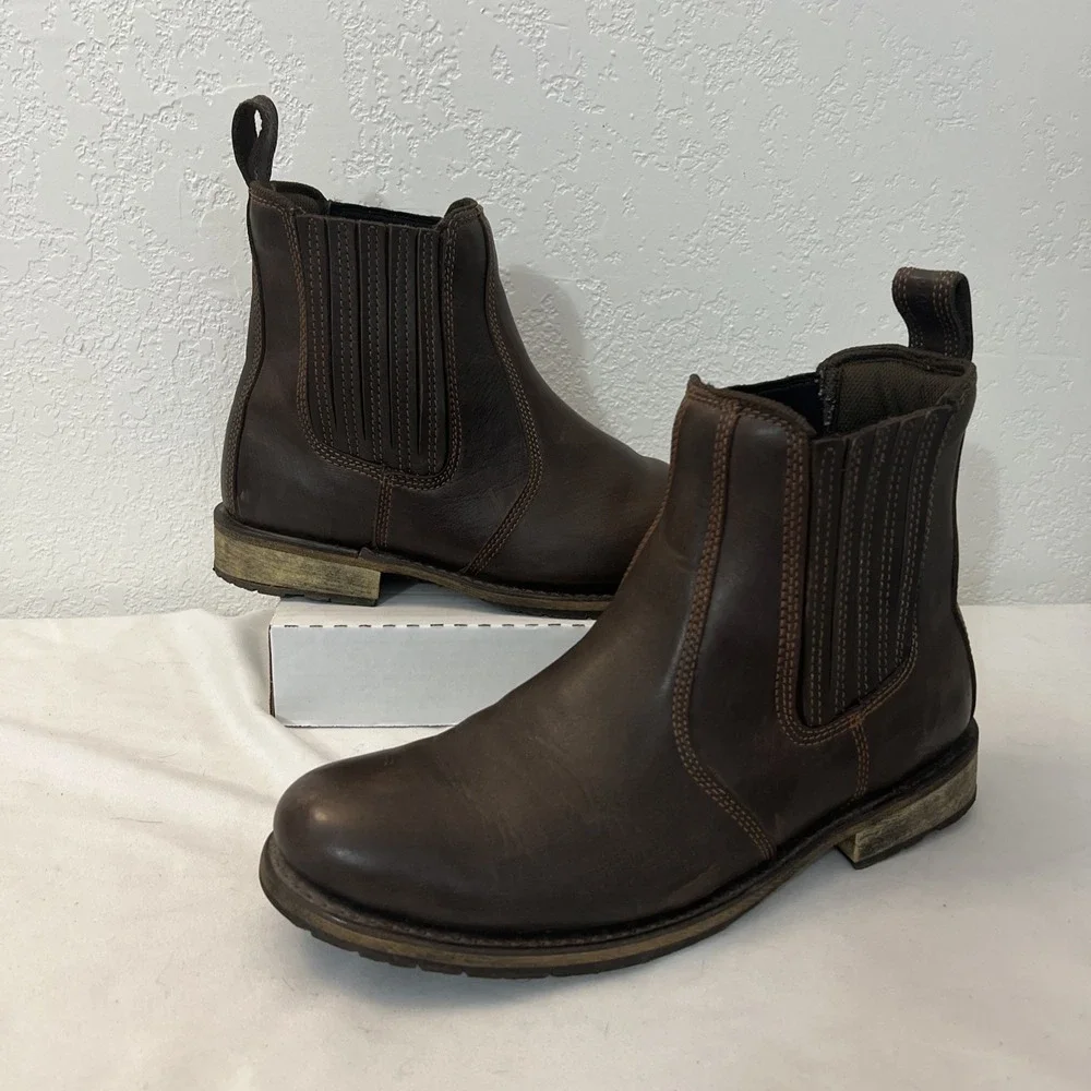 Eddie Moran Mens Slip-On Boots 6